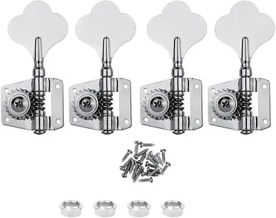 4-in-line Open Gear Bass Tuners (4L/4R Handed)–19:1 String Tuning Key Pegs • $24.12