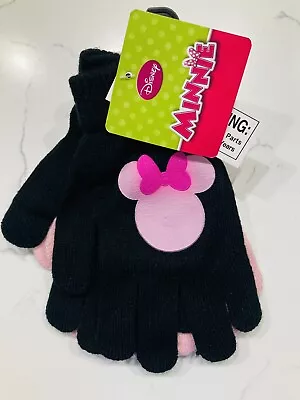 Girls Disney Minnie Mouse Gloves 2 Per Pack NEW • $12.99