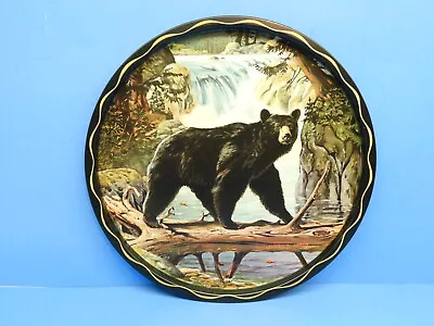 Nos Vintage Black Bear Serving Tray James L Artig New Forwards Standish Michigan • $32.39