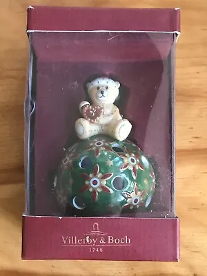 Villeroy & Boch Porcelain Christmas Tree & Teddy Bear Candle-light • $25