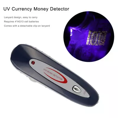 Newest Mini 2 In 1 UV Currency Money Note Detector Counterfeit Checker With Lany • $13.82