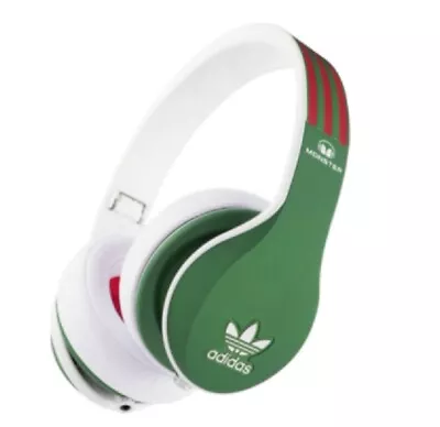 Adidas Originals By Monster Foldable Over-Ear Headphones Green-Red / New • $129