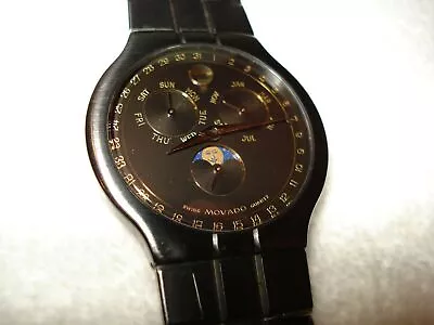 MOVADO 84-84-865 A PVD Moon Phase Triple Calendar Unisex Swiss Quartz Watch • $320