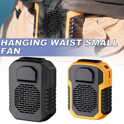 $20.92 • Buy Necklace Fan Waist Clip Fan Wearable Belt Cooling Fan Hand Free USB Rechargeable