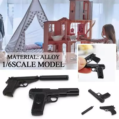 1/6 Scale Metal Pistol Model For 12  Figure Scene Accessorie Z3G4 FAST • £5.13