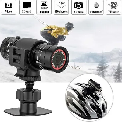 Full HD 1080P DV Mini Waterproof Sport Camera Helmet Bike Action DVR Cam Video • £24.99