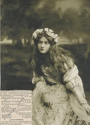 Maude Fealy- Signed Clipping With A B&W Photograph • $115