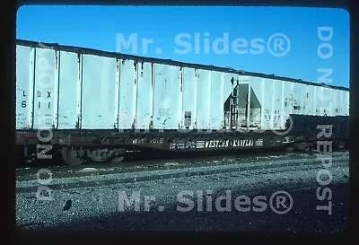 Original Slide Freight WM Western Maryland Flat Car 7012 Walbridge OH 1986 • $7.50