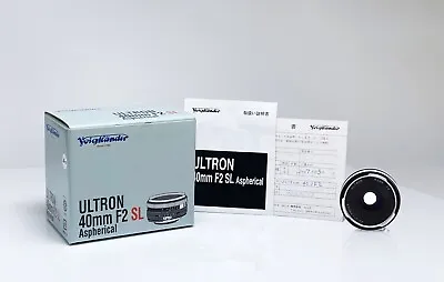 Voigtländer Ultron 40mm F/2 Aspherical Lens SL Nikon Mount • $380