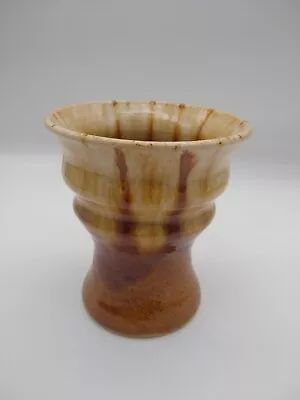 £7.99 • Buy Vintage Retro Caramel Brown Vase 4  Bottom Marked VGC