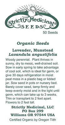 Lavender Seeds (Lavandula Angustifolia Var. Munstead) - Organic • $3.95