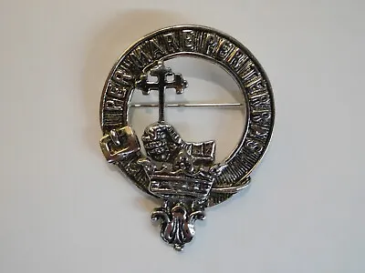 MacDonald Scottish Clan Crest Badge Brooch Pin Style Pewter • $20