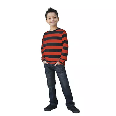 Kids NYC Long Sleeve Punk Mime Stripe Halloween Cosplay Costume Striped Shirt • $23.99