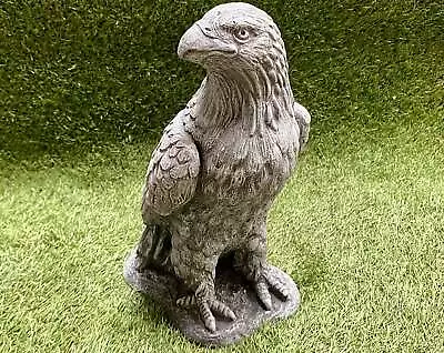 Concrete Eagle Ornament Sculpture Bird Of Prey Outdoor Garden Decoration Gift • £34.99