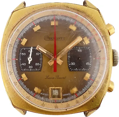 Vintage Dufonte Lucien Piccard Men's Chronograph Wristwatch Valjoux 7734 Swiss • $455