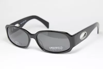 LAGERFELD 4526 00 Original Vintage Sunglasses Lunettes Thick Black Rare • $99