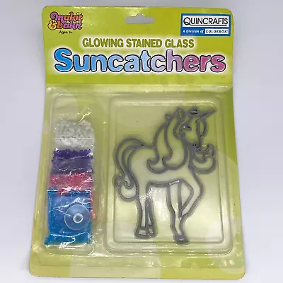 Makit & Bakit Suncatcher Ornament Kit Unicorn NEW Stained Glass W/ Crystals • $9.99