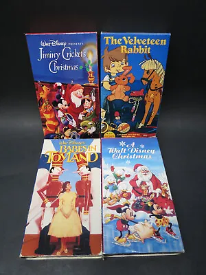 Lot Of 4 Vintage Disney Christmas Film Set (VHS Tapes) • $14.95