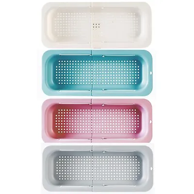 Over The Sink Colander Dish Strainer Basket Kitchen Fruit Vegetables Retractable • £5.99