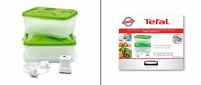 Tefal Containers 600ml 800ml + Adapter Vacuum Vacupack Plus VT2560 • $32.18