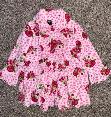 Girls Mack & Co Coat Pink W Red Roses Size 6 • $24.99