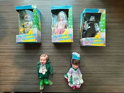 5 Wizard Of Oz Munchkin Dolls 1988 Multi Toys New In Box Monkey Lollipop Mayor • $40