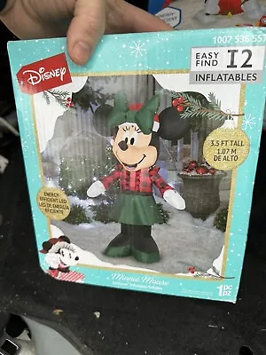 Gemmy Disney Minnie Mouse Airblown Inflatable 3.5ft LED Christmas Yard Decor • $27.99