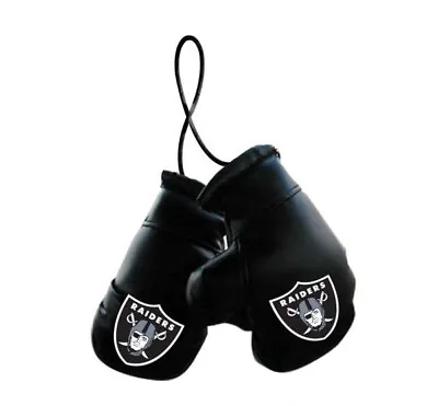 Las Vegas Raiders NFL Car Rearview Mirror Mini Boxing Gloves • $11.99