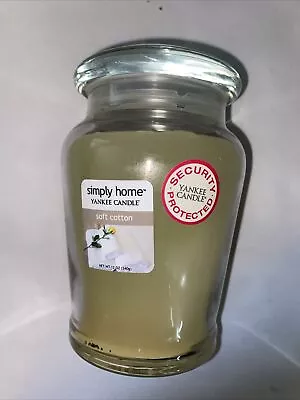 Yankee Candle Simply Home Medium Jar SOFT COTTON 340g (12oz) • £16