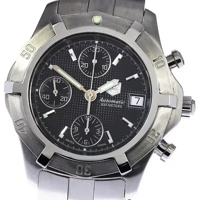 TAG HEUER Exclusive CN2111 Chronograph Date Black Dial Automatic Men's_807260 • $767.79