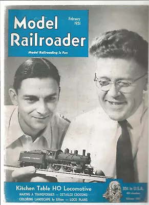 Model Railroader Magazine February 1951 • $4.99