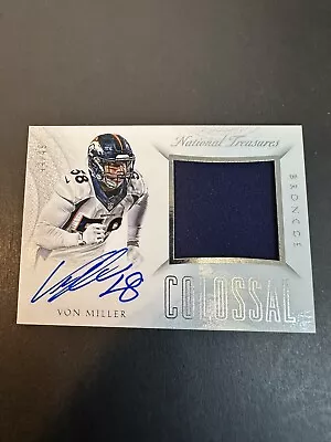 2015 Panini National Treasures Colossal Von Miller /49 On Card Autograph Auto SP • $651.85