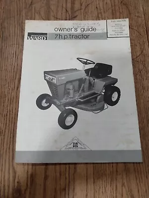 Montgomery Ward Lawn Tractor Mower 7 H.p. Owner & Parts Manual • $19.99