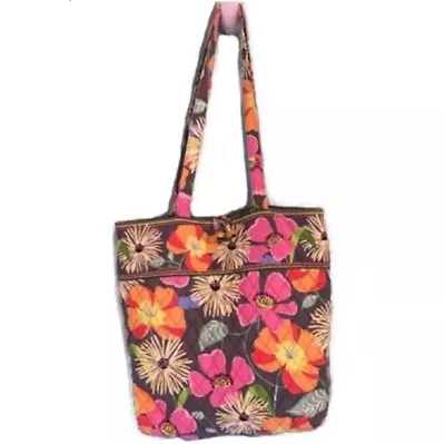 Vera Bradley Jazzy Blooms Floral Shoulder Purse Tote Bag • $25