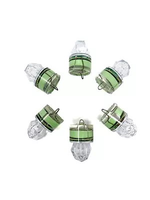 LED Diamond Deep Drop Fishing Light Underwater Strobe Flashing  6pc Green • $22.49