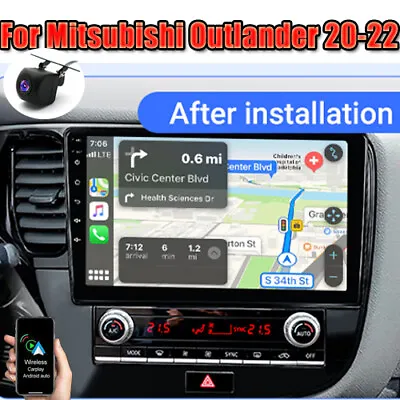 For Mitsubishi Outlander 2020-2022 Android 12 Carplay Car Stereo Radio Navi GPS • $145