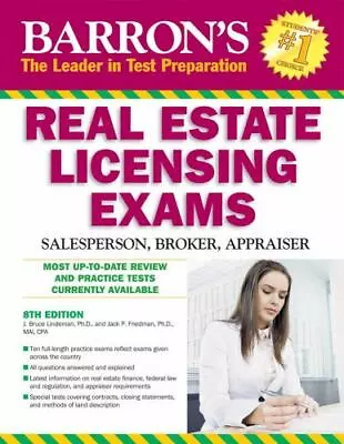 Barron's Real Estate Licensing Exams: Salesperson Broker Appraiser • $5.17