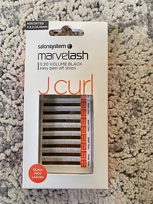 Salon System Marvelash 0.20 Volume Black J Curl Individual Eye Lashes • £14.99