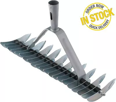 Lawn Thatching Rake Head Dethatching Garden Soil Leaf Turf Moss Removal Tool • £20.99