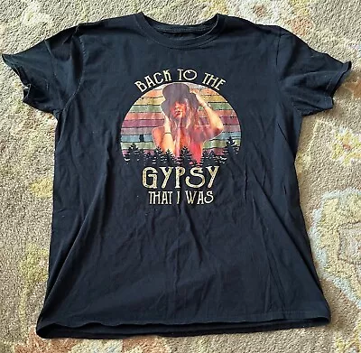 Vintage Rock Black T-Shirt - STEVIE NICKS  Back To The Gypsy That I Was  Size: M • $4.25