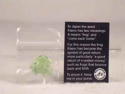 Klima Miniature Porcelain 'Lucky Frog With Card' #K3481 NEW • $6.99