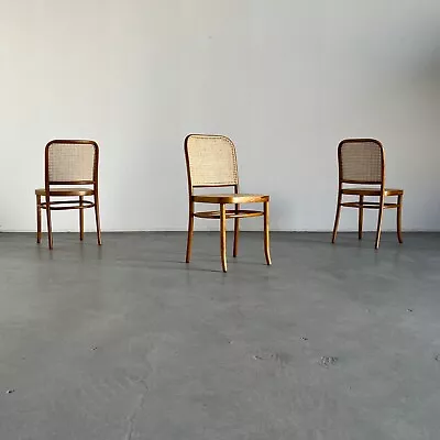 1 Of 12 Vintage Thonet Bentwood Prague Chairs By Josef Hoffman 1970s • £321.71