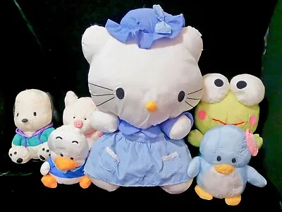 Vintage Sanrio Pekkle Kerropi Zashikibuta Tuxedo Sam Pochacco Nylon Plush Lot • $450