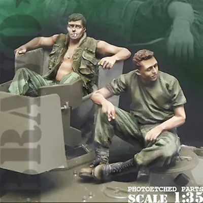 1/35 Resin Figure Model Vietnam War 2 US Tank Soldiers Unassembled Unpainted • $16.30