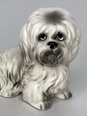 Norcrest Westie Maltese Dog Figurine A618 Porcelain Ceramic 3  White VTG Japan • $18