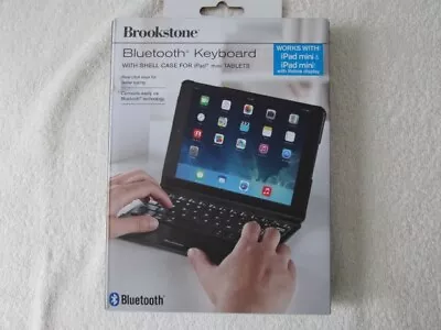 BROOKSTONE BLUETOOTH KEYBOARD WITH SHELL CASE FOR IPAD • £9