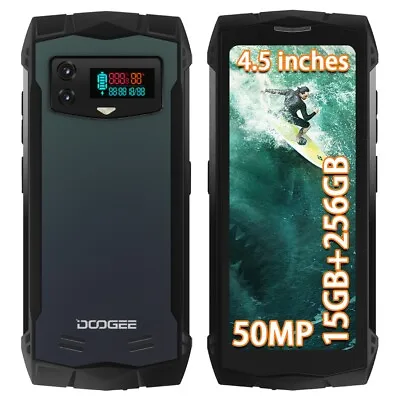 DOOGEE SMINI 4.5 Inch Rugged Smartphone 15GB+256GB Android 13 50MP Night Vision • $199