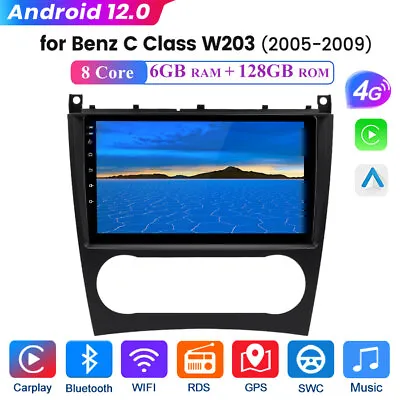 128GB For Mercedes Benz C Class W20 W209 Android 12 Car Radio Stereo GPS Carplay • $279.99
