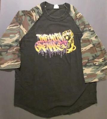 Vintage HIP HOP  INFINITY GRENADE” T SHIRT ~ L ~ Shake Active ~ 100% Cotton • $46.99