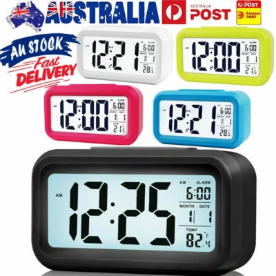 $14.99 • Buy Battery Operated LCD Display Digital Smart Alarm Clock Snooze Blight Temperature